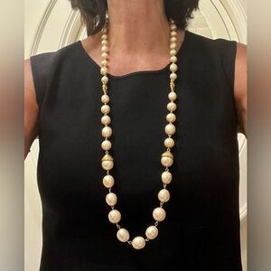 “Chanel” Inspired Mabe Pearl Necklace